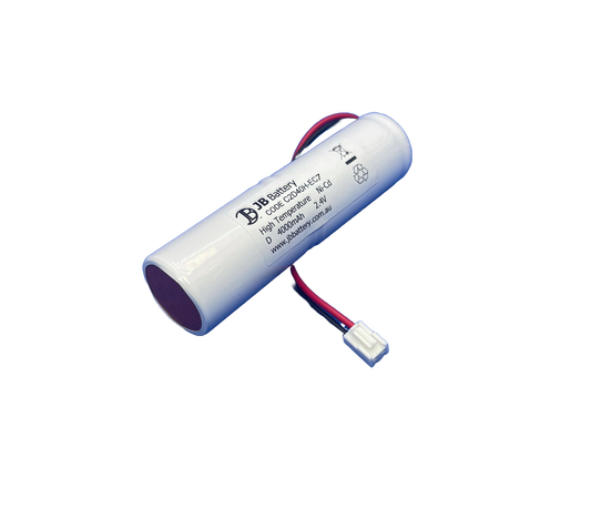 2 cell D4000mAh 2.4V Ni-Cd High Temperature Stick Emergency Lighting Battery Pack w/ Connector image 1
