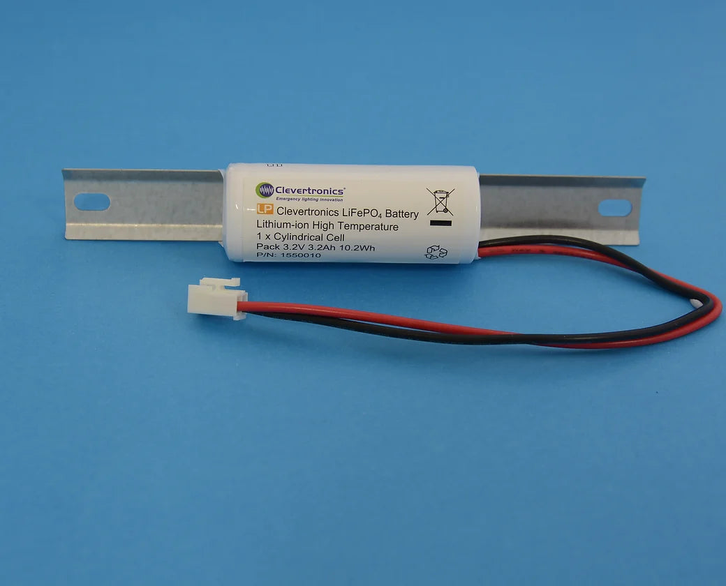 LiFePO4 26650 3.2V 3.2Ah PCB Emergency Lighting Battery Pack w/ Connector and Bracket (Clevertronics) image 1