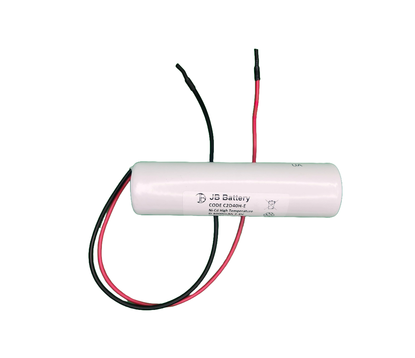 Emergency Light Battery C2D40H-E – Ni-CD High Temperature 2.4V 4.0Ah D Stick - JB Battery