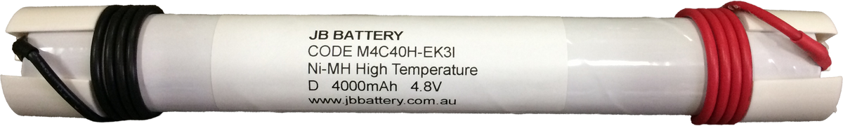 NiMH 4.8V 4000mAh Stick with Mounting Caps | Emergency Lighting Battery Pack
