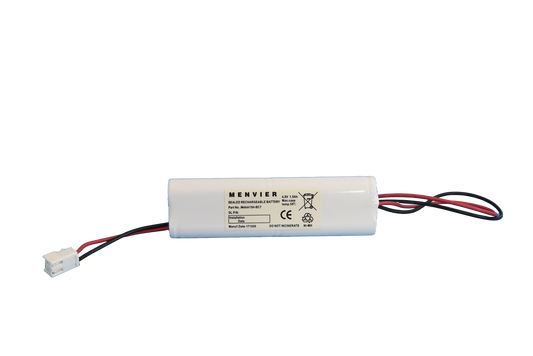 4 cell AA1500mAh 4.8V Ni-MH High Temperature 2by2 Emergency Lighting Battery Pack w/ Connector (Eaton Menvier) image 1