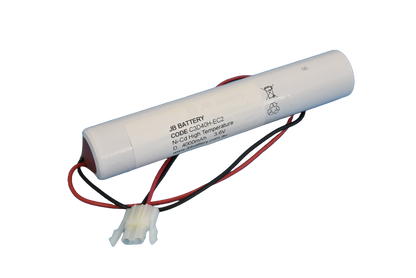 3 cell D4000mAh 3.6V Ni-Cd High Temperature Stick Emergency Lighting Battery Pack w/ Connector (ABB Stanilite) image 0