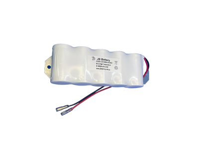 5 cell D4000mAh 6.0V Ni-Cd High Temperature Side by Side Emergency Lighting Battery Pack w/ Connector and Bracket (Pierlite) image 1