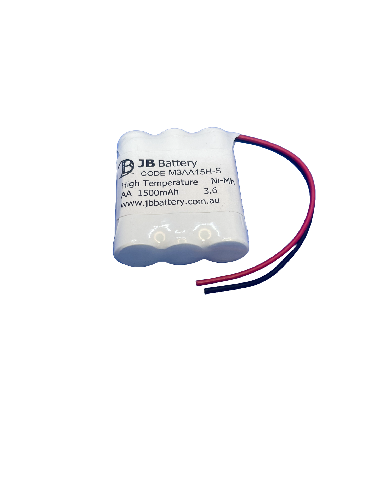 3 cell AA1500mAh 3.6V Ni-MH High Temperature Side by Side Emergency Lighting Battery Pack image 1
