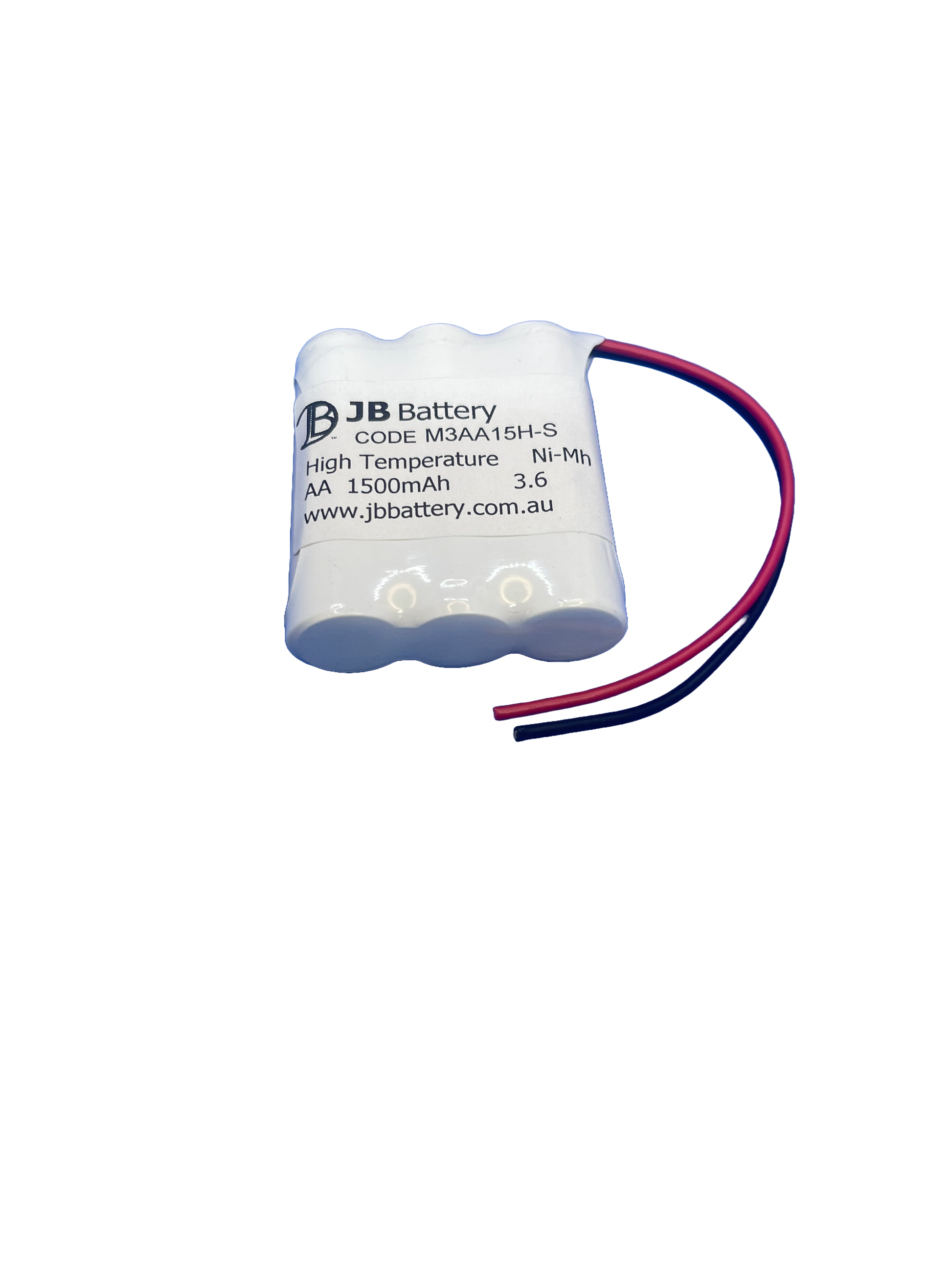 3 cell AA1500mAh 3.6V Ni-MH High Temperature Side by Side Emergency Lighting Battery Pack image 1