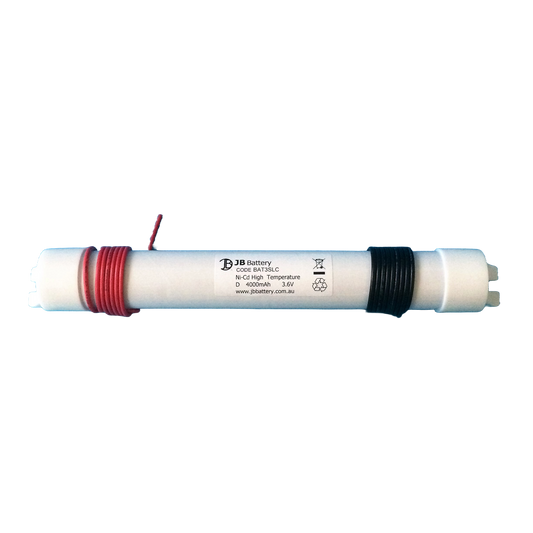 3 cell D4000mAh 3.6V Ni-Cd High Temperature Stick Emergency Lighting Battery Pack w/ Long-Lead and Mounting Caps (Eaton Menvier Pierlite) image 0