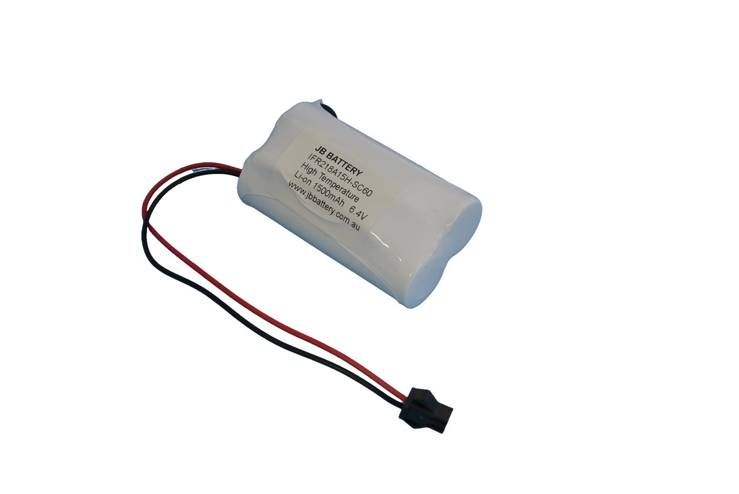 LiFePO4 2 cell 18650 6.4V 1.5Ah Side By Side PCB Emergency Lighting Battery Pack w/ Connector (Pierlite) image 1