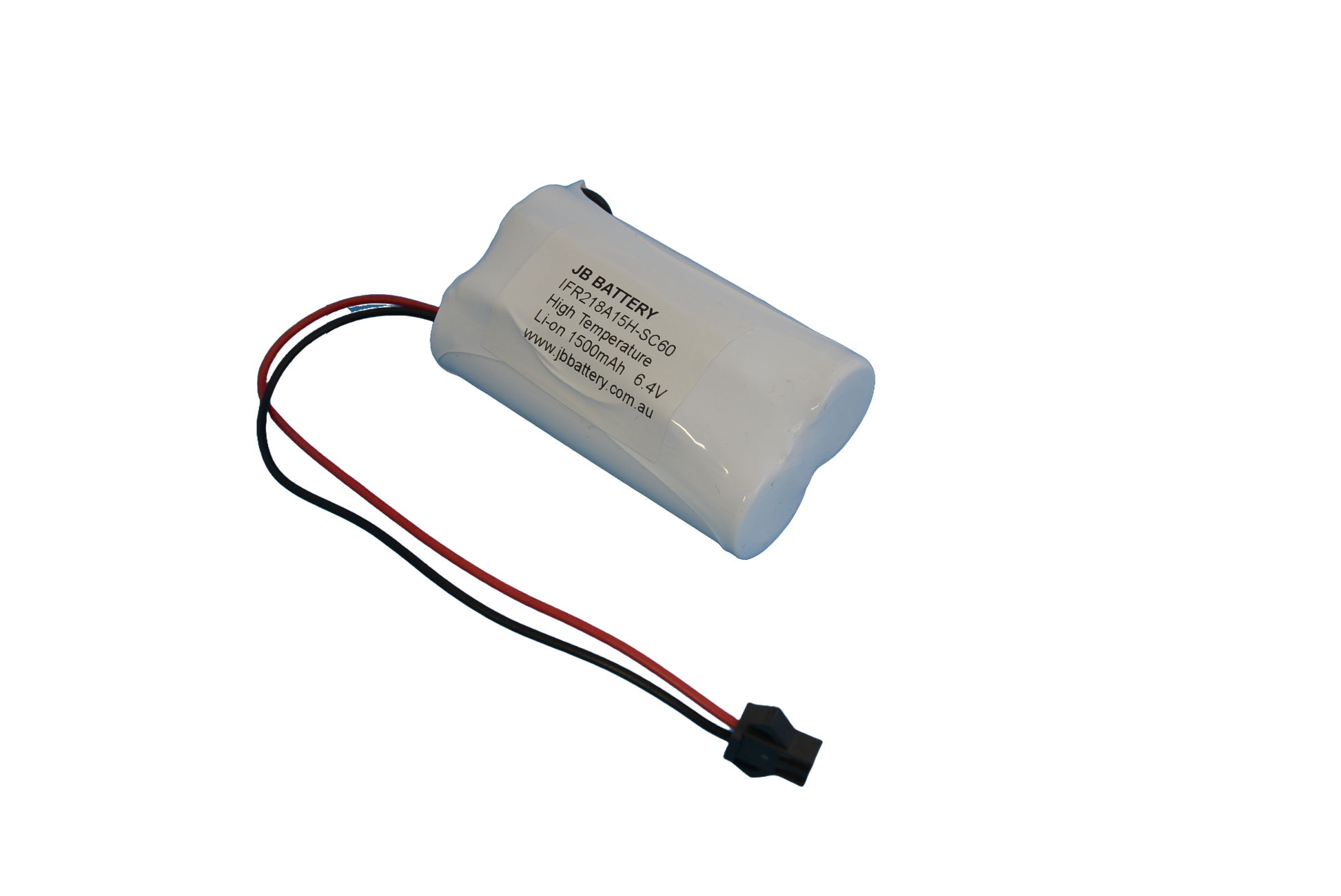 LiFePO4 2 cell 18650 6.4V 1.5Ah Side By Side PCB Emergency Lighting Battery Pack w/ Connector (Pierlite) image 1