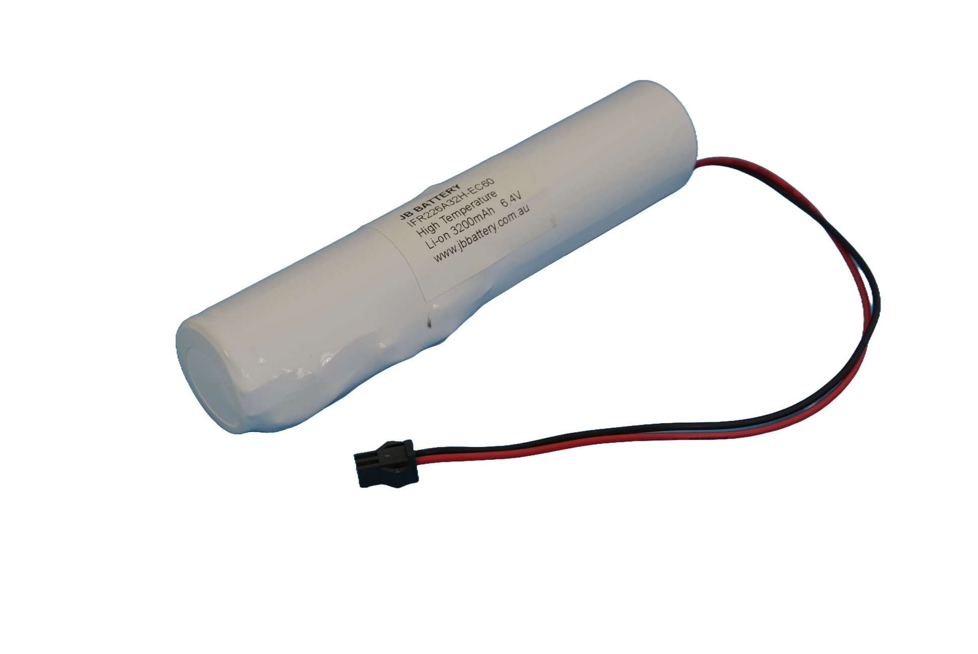 LiFePO4 2 cell IFR26650MUB 6.4V 3.2Ah Stick PCB Emergency Lighting Battery Pack w/ Connector (Pierlite) image 1