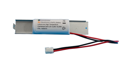 IFR26650MUB 3.2V 3.2Ah PCB Emergency Lighting Battery Pack w/ Connector and Bracket (Clevertronics) image 1