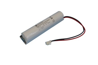 IFR26650 2 cell 3.2V 6.4Ah LiFePO4 Stick Emergency Lighting Battery Pack w/ Connector and Bracket (Clevertronics) image 0