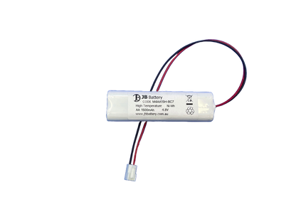 4 cell AA1500mAh 4.8V Ni-MH High Temperature 2by2 Emergency Lighting Battery Pack w/ Connector (Eaton Menvier) image 0