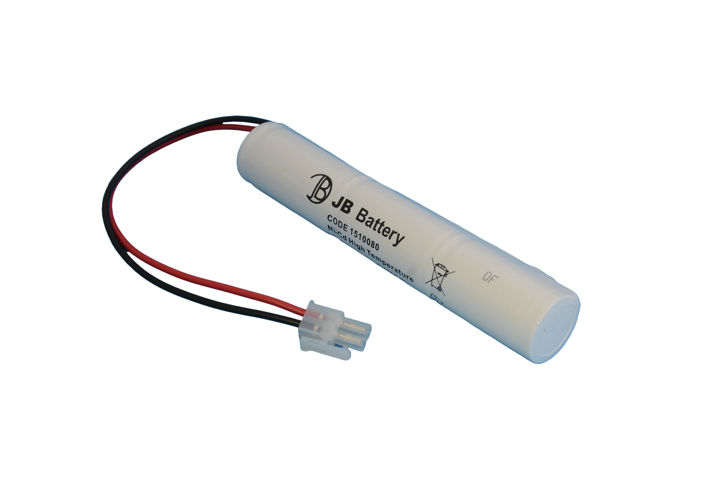 3 cell Sub C 1800mAh 3.6V Ni-Cd High Temperature Stick Emergency Lighting Battery Pack w/ Connector (Clevertronics) image 0