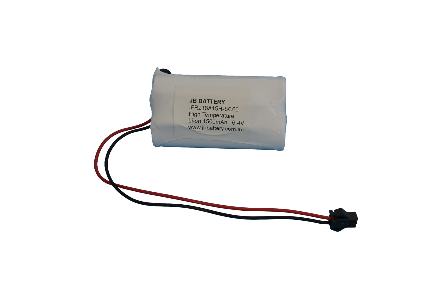LiFePO4 2 cell 18650 6.4V 1.5Ah Side By Side PCB Emergency Lighting Battery Pack w/ Connector (Pierlite) image 0