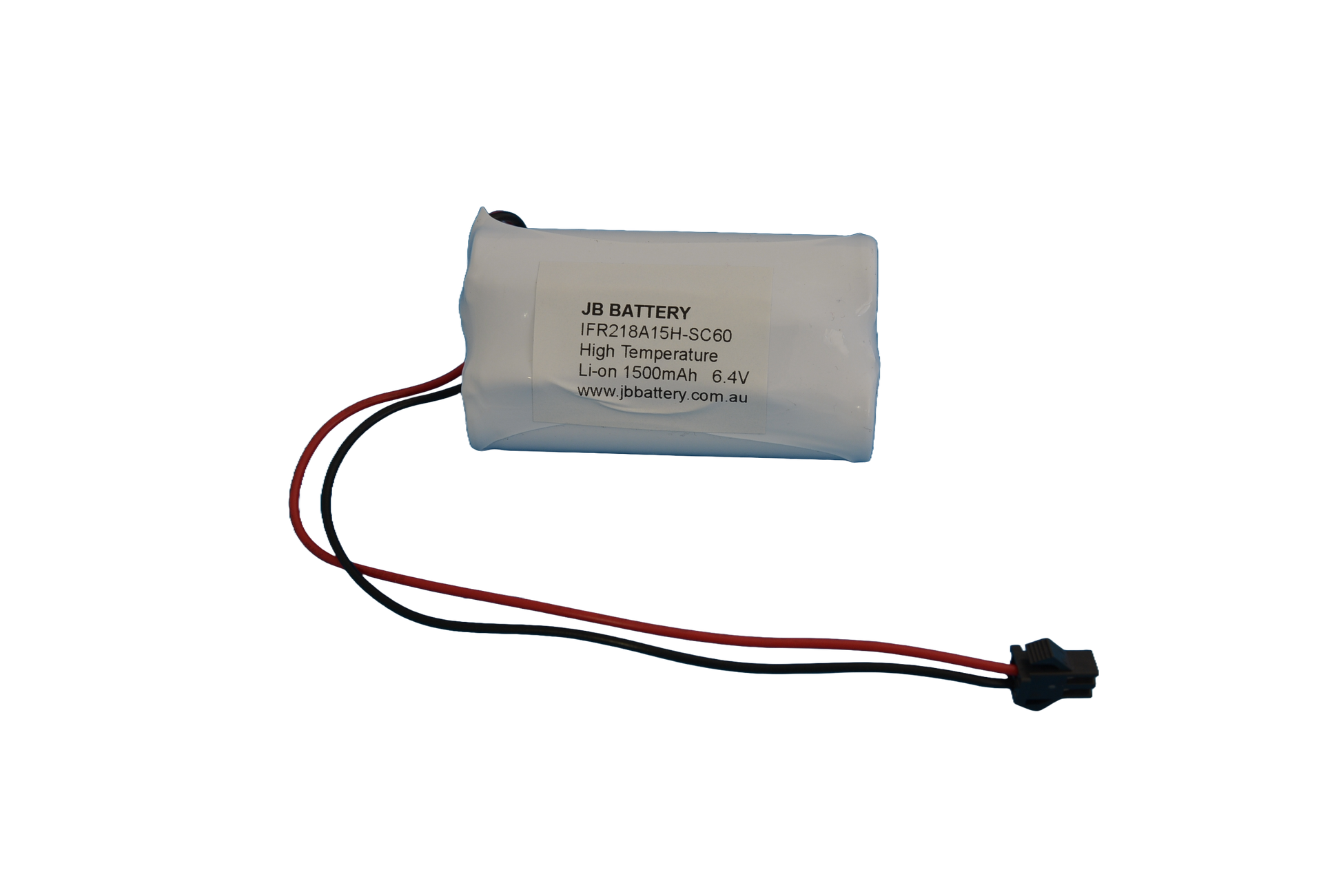 LiFePO4 2 cell 18650 6.4V 1.5Ah Side By Side PCB Emergency Lighting Battery Pack w/ Connector (Pierlite) image 0