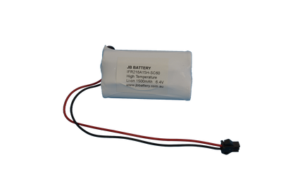 LiFePO4 2 cell 18650 6.4V 1.5Ah Side By Side PCB Emergency Lighting Battery Pack w/ Connector (Pierlite) image 0