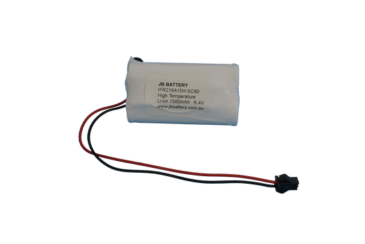 LiFePO4 2 cell 18650 6.4V 1.5Ah Side By Side PCB Emergency Lighting Battery Pack w/ Connector (Pierlite) image 0