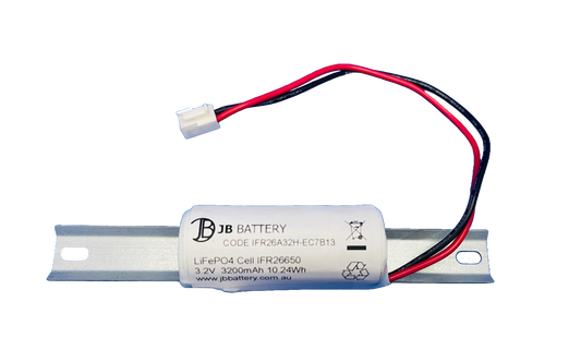 LiFePO4 26650 3.2V 3.2Ah PCB Emergency Lighting Battery Pack w/ Connector and Bracket (Clevertronics) image 0