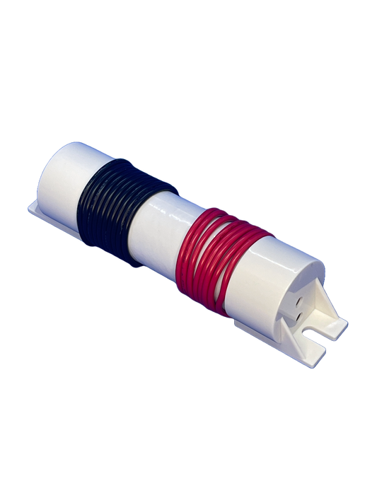 2 cell D4000mAh 2.4V Ni-Cd High Temperature Stick Emergency Lighting Battery Pack w/ Mounting Caps image 0