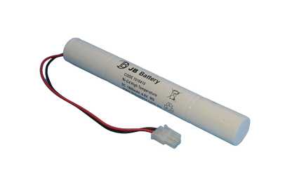 4 cell Sub C1800mAh 4.8V Ni-Cd High Temperature Stick Emergency Lighting Battery Pack w/ Connector (Clevertronics) image 0