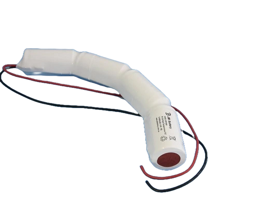 4 cell D4000mAh 4.8V Ni-Cd High Temperature Curved Emergency Lighting Battery Pack (Pierlite) image 0