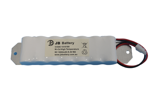 7 cell Sub C1800mAh 8.4V Ni-Cd High Temperature Side By Side Emergency Lighting Battery Pack w/ Connector and Bracket (Clevertronics) image 0