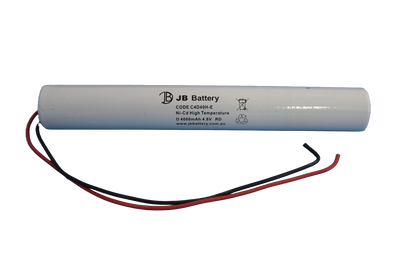4 cell D4000mAh 4.8V Ni-Cd High Temperature Stick Emergency Lighting Battery Pack image 1