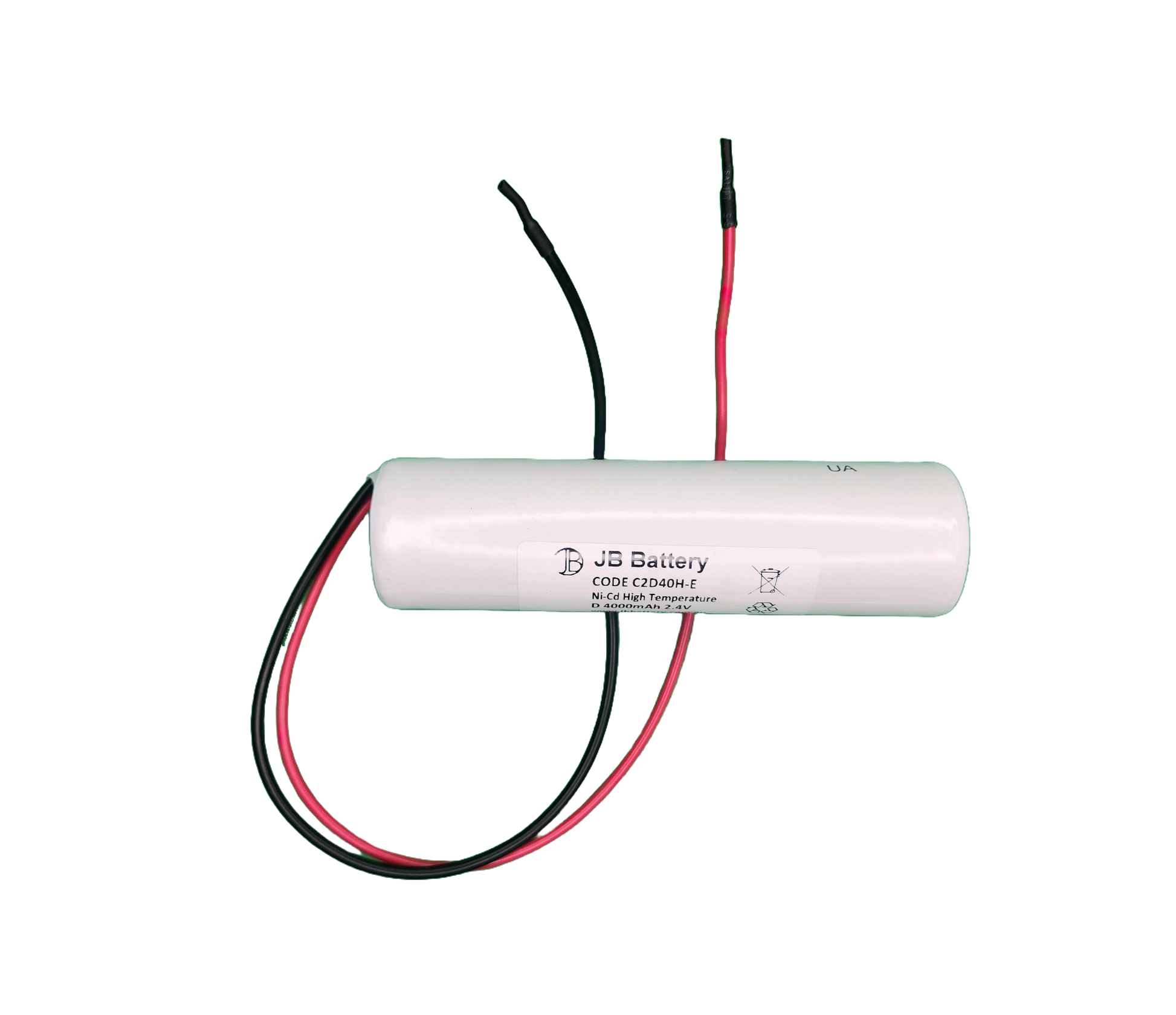 Emergency Light Battery C2D40H-E – Ni-CD High Temperature 2.4V 4.0Ah D Stick - JB Battery