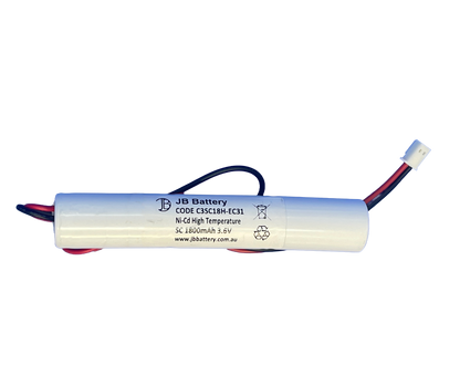 NiCD 3.6V 1.8Ah with Connector ABB Stanilite replacement - JB Battery