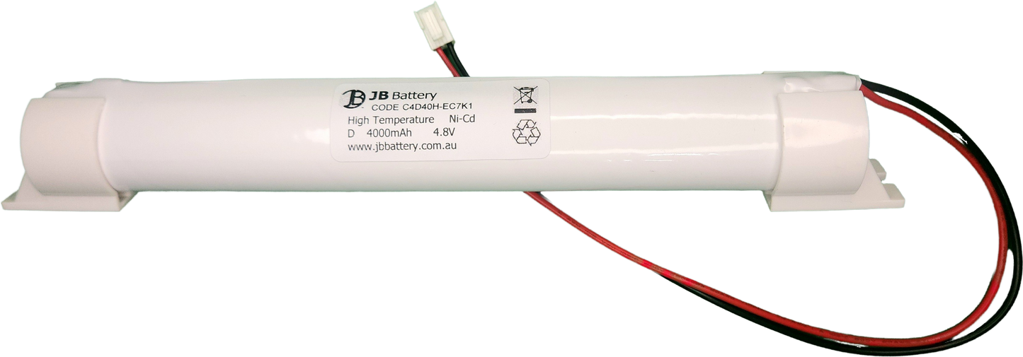 NiCD 4.8V 4.0Ah Stick With Connector and Mounting Caps | Pierlite replacement