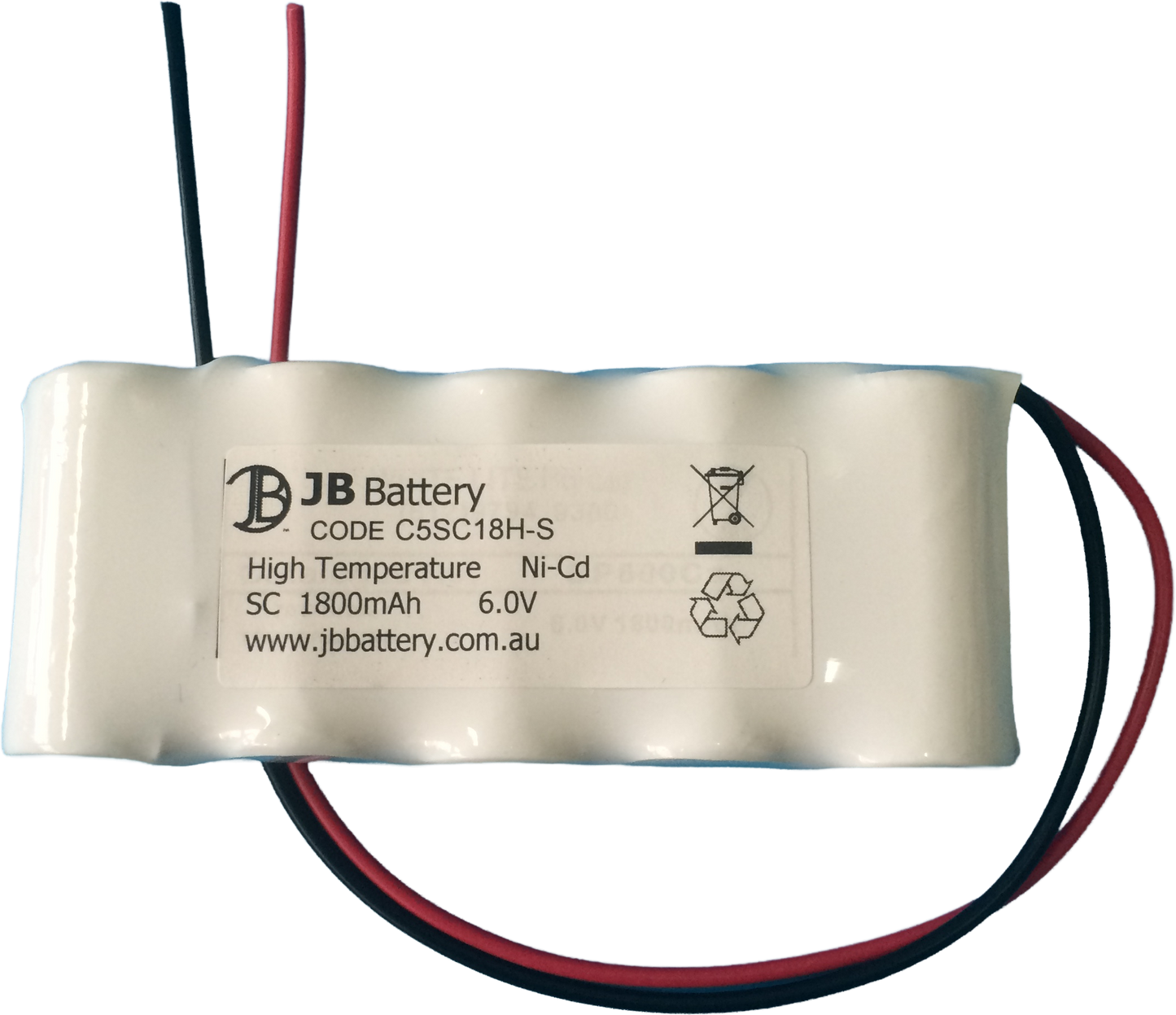 NiCD 6.0V 1.8Ah Side by Side - Emergency Lighting Battery