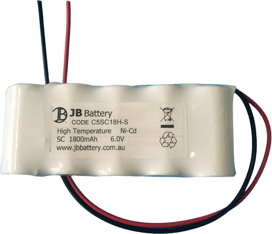 NiCD 6.0V 1.8Ah Side by Side | Emergency Lighting Battery