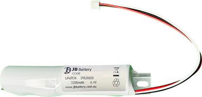 Li-ion LiFePO4 6.4V 3.2Ah 2S1P Stick with Connector | Clevertronics replacement 1553290