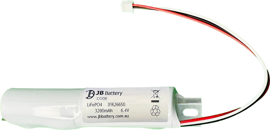 Li-ion LiFePO4 6.4V 3.2Ah 2S1P Stick with Connector | Clevertronics replacement 1553290