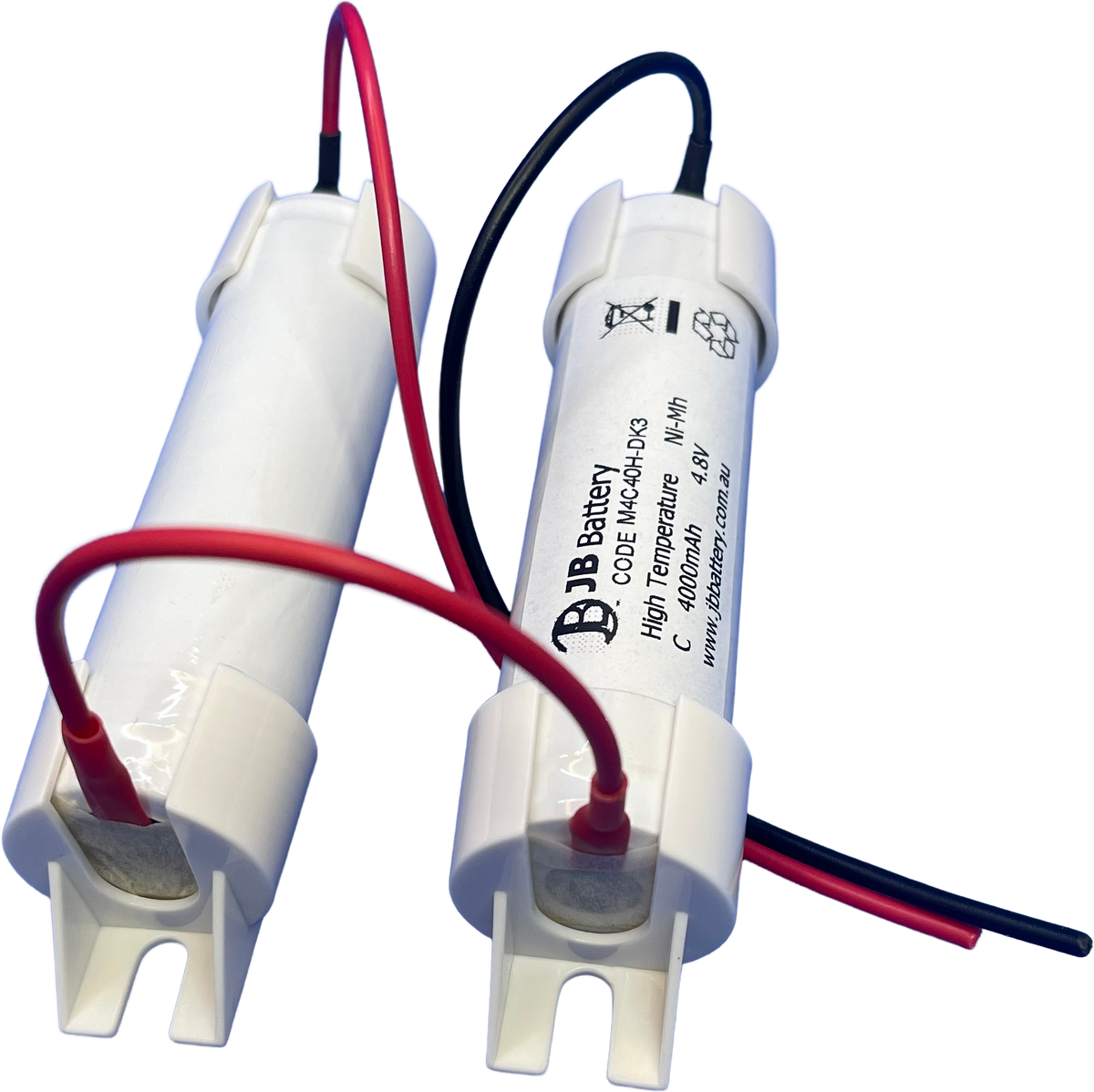 NiMH 4.8V 4000mAh 2x2 Stick with Mounting Caps | JB Battery