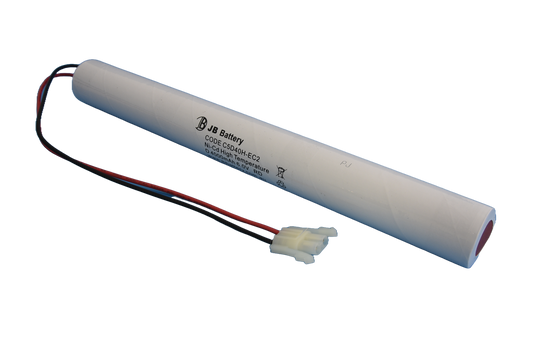 5 cell D4000mAh 6.0V Ni-Cd High Temperature Stick Emergency Lighting Battery Pack w/ Connector (ABB Stanilite) image 0