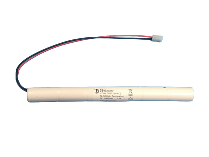 6 cell Sub C1800mAh 7.2V Ni-Cd High Temperature Stick Emergency Lighting Battery Pack w/ Connector (ABB Stanilite) image 0