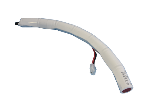 7 cell Sub C1800mAh 8.4 Ni-Cd High Temperature Curved Emergency Lighting Battery Pack w/ Connector (Clevertronics) image 0