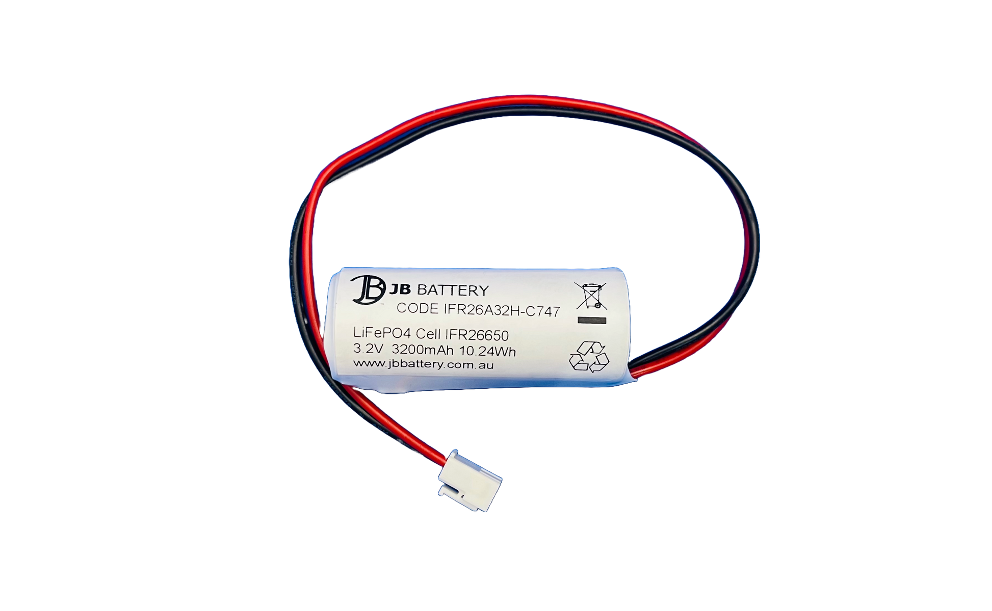 LiFePO4 IFR18650 3.2V 1.5Ah PCB Emergency Lighting Battery Pack w/ Connector (Clevertronics) image 0