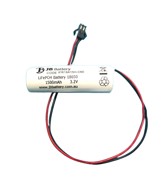 LiFePO4 IFR18650 3.2V 1.5Ah Emergency Lighting Battery Pack w/ Connector (Pierlite) image 0
