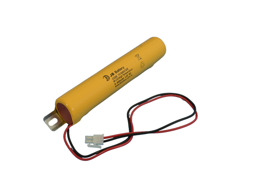 3 cell D4000mAh 3.6V Ni-Cd High Temperature Stick Emergency Lighting Battery Pack w/ Connector and Bracket (Clevertronics) image 0