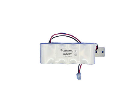 5 cell D4000mAh 6.0V Ni-Cd High Temperature Side by Side Emergency Lighting Battery Pack w/ Connector and Bracket (Clevertronics) image 1