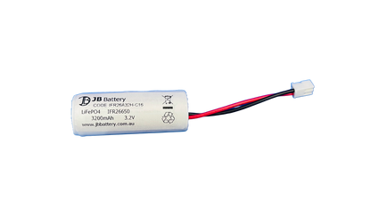 LiFePO4 IFR26650MUB 3.2V 3.2Ah PCB Emergency Lighting Battery Pack w/ Connector (Clevertronics) image 0