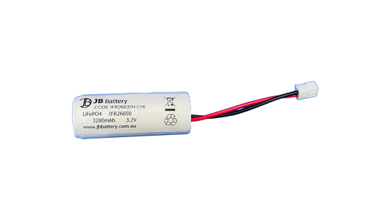 LiFePO4 IFR26650MUB 3.2V 3.2Ah PCB Emergency Lighting Battery Pack w/ Connector (Clevertronics) image 0