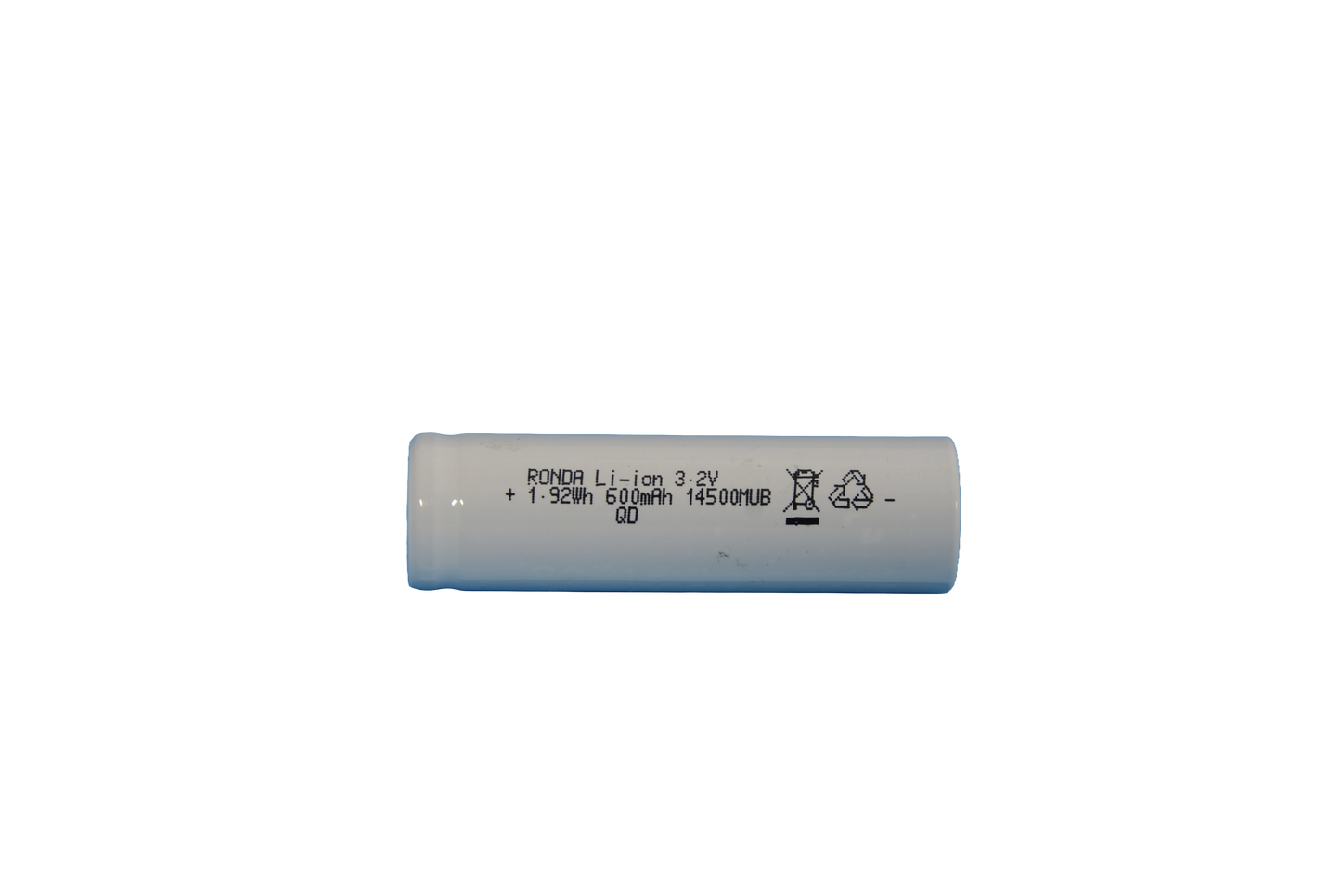 LiFePO4 Single Cell IFR14500 3.2V 600mAh image 1