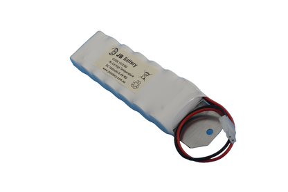 7 cell Sub C1800mAh 8.4V Ni-Cd High Temperature Side By Side Emergency Lighting Battery Pack w/ Connector and Bracket (Clevertronics) image 1