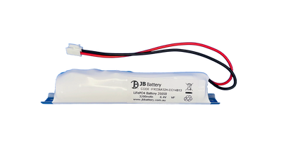 LiFePO4 2 cell IFR26650 6.4V 3.2Ah Stick PCB Emergency Lighting Battery Pack w/ Connector and Bracket (Clevertronics) image 0