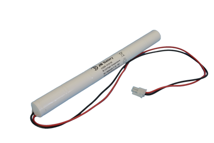 6 cell Sub C1800mAh 7.2V Ni-Cd High Temperature Stick Emergency Lighting Battery Pack w/ Connectors (Clevertronics) image 0