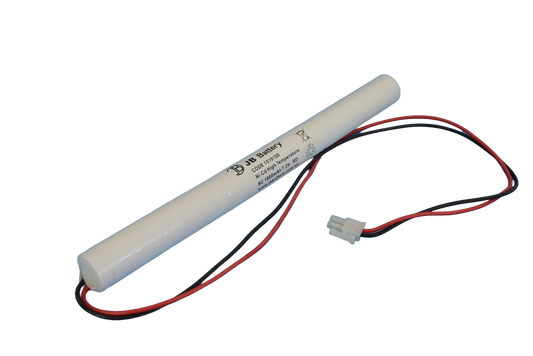 6 cell Sub C1800mAh 7.2V Ni-Cd High Temperature Stick Emergency Lighting Battery Pack w/ Connectors (Clevertronics) image 0